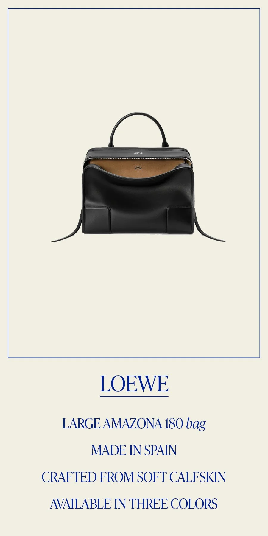 A Mouthblown Glass Piece and a Loewe Handbag — HURS
